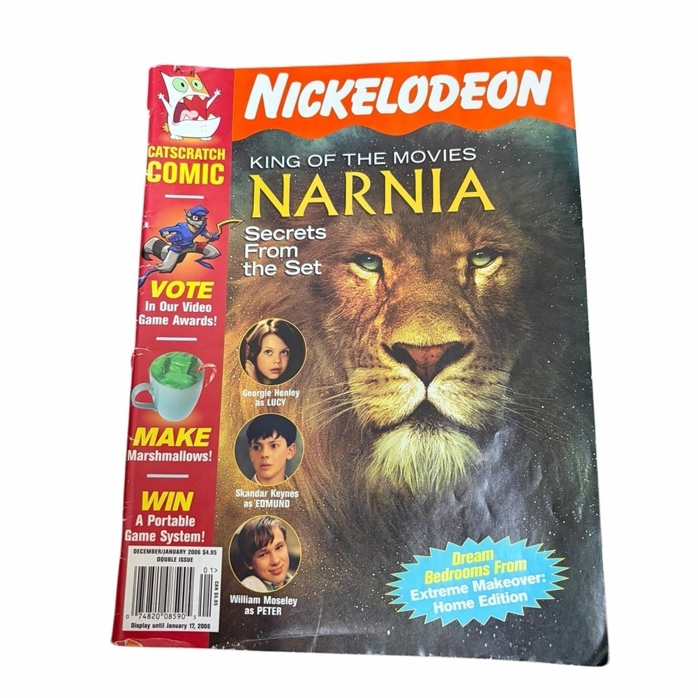 Nickelodeon Magazine Dec/Jan 2006 Narnia Cover, Double Issue, Aslan & Cast